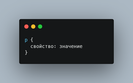Иллюстрация специфичности типовых селекторов